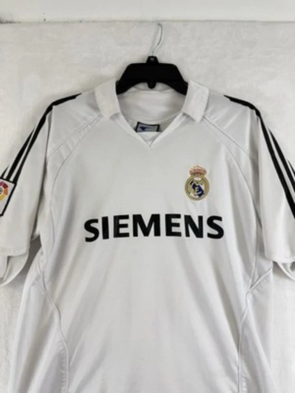 Real Madrid Football Jersey 2005 2006 Home White Soccer Mens Shirt